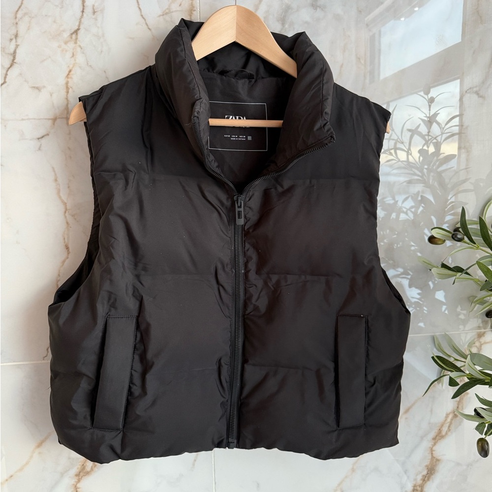 Zara black vest